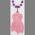 Beaded Necklace & Awareness Ribbon Tag